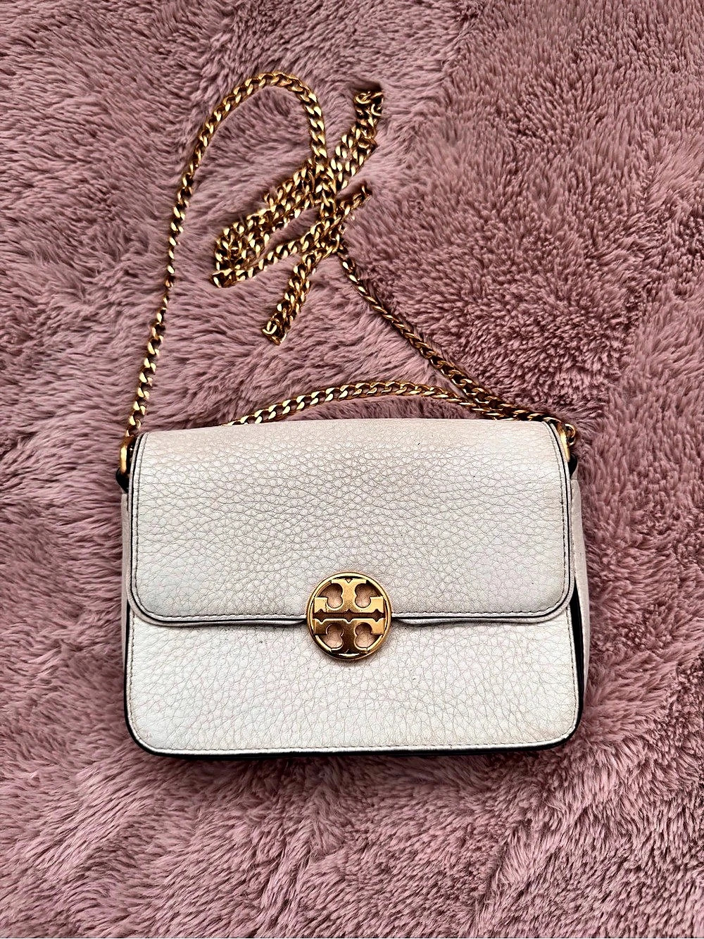 Tory Burch Miller Small Flap Shoulder Bag White Crossbody Bag
